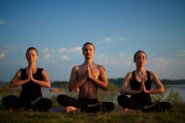 Group Meditating